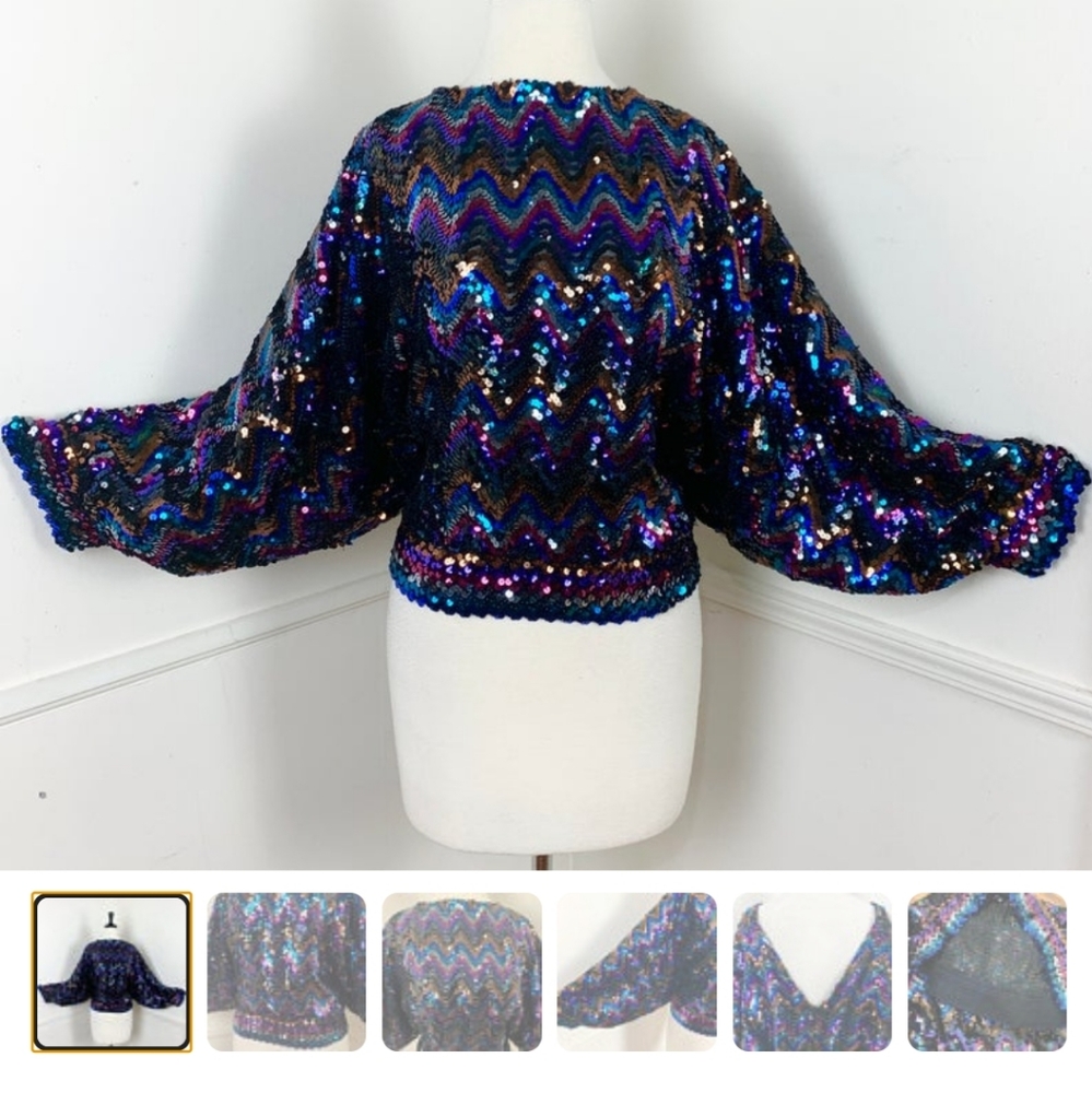 Midnight sequin top